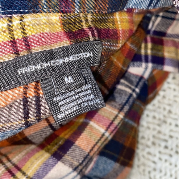 French Connection plaid shirt size medium - Picture 7 of 9